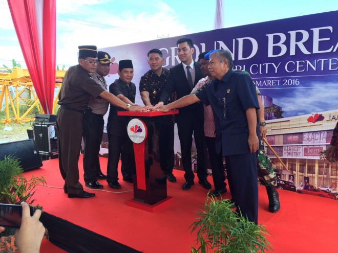 Peresmian peletakan batu pertama pembangunan JCC.